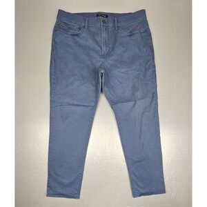 Lucky Brand Pants 121 Slim Straight Mens 38x30‎ Blue Chino Stretch Preppy Casual